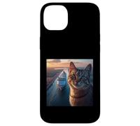 Gato en el Canal de Panamá Carcasa para iPhone 14 Plus