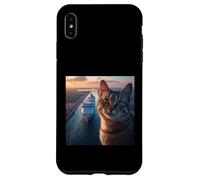 Gato en el Canal de Panamá Carcasa para iPhone XS MAX