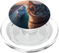 Gato en el Canal de Panamá PopSockets PopGrip para MagSafe