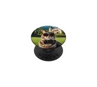 Gato en el Castillo de Peles PopSockets PopGrip Adhesivo