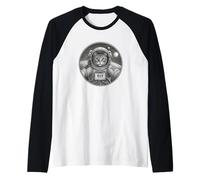 Gato en el Espacio Astronauta Astrocat I Love Cats & Outer Space Camiseta Manga Raglan