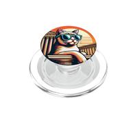 Gato en el Partenón PopSockets PopGrip para MagSafe
