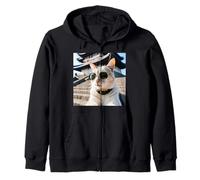 Gato En Japón En El Castillo Himeji Sudadera con Capucha