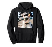 Gato En Japón En El Castillo Himeji Sudadera con Capucha