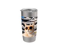 Gato En Japón En El Castillo Himeji Vaso térmico de acero inoxidable de doble pared