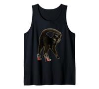 Gato En Tacones Lindo Gatito Amante Felino Dueño De Mascota Camiseta sin Mangas