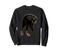 Gato En Tacones Lindo Gatito Amante Felino Dueño De Mascota Sudadera