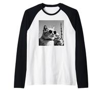 Gato En Türkiye Y Mezquita Sultán Ahmed Camiseta Manga Raglan