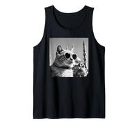 Gato En Türkiye Y Mezquita Sultán Ahmed Camiseta sin Mangas