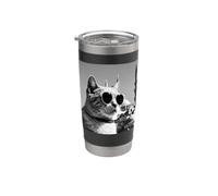 Gato En Türkiye Y Mezquita Sultán Ahmed Vaso térmico de acero inoxidable de doble pared
