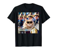 Gato en un Campo de Banda de Marcha Camiseta