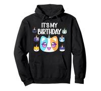 Gato es mi cumpleaños Sudadera con Capucha