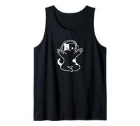 Gato Escuchar Música Notas Músico Clave Camiseta sin Mangas