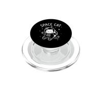 Gato Espacial Gatito Astronauta explorando Galaxia Espacial PopSockets PopGrip para MagSafe