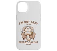Gato esponjoso, no soy perezoso, modo de ahorro de ingestión, té Boba de burbujas Carcasa para iPhone 14 Plus