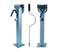 Gato estabilizador de remolque para remolque, nivelación ajustable, soporte de estacionamiento para caravana, accesorios de camping, piezas de caravana, soportes de remolque para cámper, RV (2 piezas)