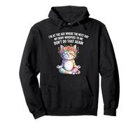 Gato, estoy en una edad en la que al día siguiente mi cuerpo me susurra Sudadera con Capucha