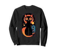 Gato Felino Animal Mascota Gatito Bruja Místico Sudadera
