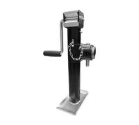 Gato for remolque con recorrido vertical de 10 pulgadas, ajustable con patas abatibles, capacidad de 2000/5000 libras, montaje en tubo cuadrado para caravanas de viaje, autocaravanas(2000 pounds)