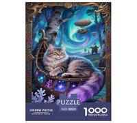 Gato Forestal Noruego Puzzles Imposible,desafío para Adultos Entretenimiento Creativo 1000 Piezas Obra De Arte De Juego De para Adultos Y Niños Mayores De 12 Años 38x26cm/1000pcs