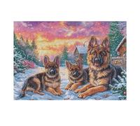 Gato Frente a Chimenea de Navidad Puzzle 300 Piezas Regalo Familiar Rompecabezas 3D Obra De Arte para Hombres Y Mujeres DIY Creativo Aliviar Estrés 300 PCS
