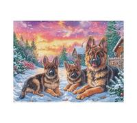 Gato Frente a Chimenea de Navidad Puzzle 500 Piezas Obra De Arte 3D Rompecabezas para Hombres Y Mujeres Desafío Intelectual Estera Portátil DIY Moderno 500 PCS