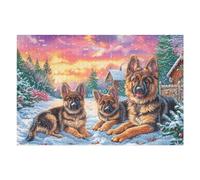 Gato Frente a Chimenea de Navidad Puzzles 1000 Piezas Moderno Decorativo Minimalista Rompecabezas Familiar para Hombres Y Mujeres Aliviar Estrés Maquetas Construir 1000 PCS