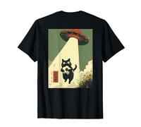 Gato Fútbol OVNI Secuestro Arte Japon Camiseta