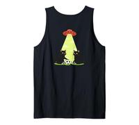 Gato Fútbol OVNI Secuestro Arte Japon Camiseta sin Mangas