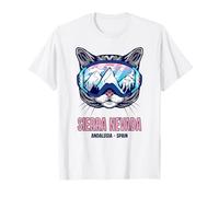 Gato Gafas de esquí Bergpanorama Sierra Nevada Camiseta