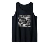 Gato Gángster Divertido Ropa Urbana Hip Hop Retro Camiseta sin Mangas