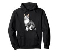 Gato Gatito Arte Amante De Gatos Mujeres Niñas Lindo Sudadera con Capucha