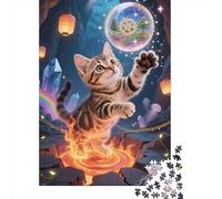 Gato Gato Bengal: Reto Y Creatividad En 1000 Piezas | Puzzle De Madera para Adultos Y Adolescentes | Mejora Concentración Y Habilidades Motoras