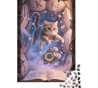 Gato Gato Scottish Fold: Puzzle De 1000 Piezas para Explorar En Madera | Despierta Tu Curiosidad Y Creatividad