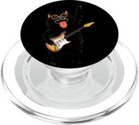 Gato Genial Tocando la Guitarra, diseño Divertido para los Amantes de la música PopSockets PopGrip para MagSafe
