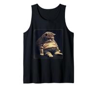 Gato gordo divertido lindo gatito gordito Camiseta sin Mangas