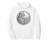 Gato gótico Medieval fantasía Vintage Marco ornamentado Arte Sudadera con Capucha