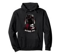 Gato gótico y Calavera de Alma Nocturna Sudadera con Capucha