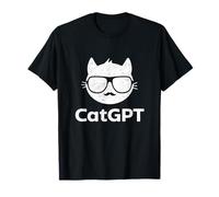 Gato GPT Ai Cat Geek Amantes de los gatos & Chat GPT Regreso a la escuela Camiseta