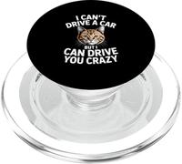 Gato Gracioso Diciendo Que no Puedo Conducir un Coche, Pero Puedo Conducir PopSockets PopGrip para MagSafe