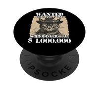 Gato Gracioso dueño de Gato Diciendo Gatos Schrödinger PopSockets PopGrip Adhesivo