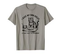 Gato gracioso Horneo mi propio pan y no confío en el gobierno Camiseta