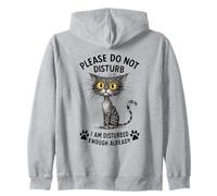 Gato Gracioso ya Molesto Déjame Solo Kitty Sudadera con Capucha
