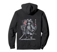 Gato Guerrero Samurai Japonés Sudadera con Capucha