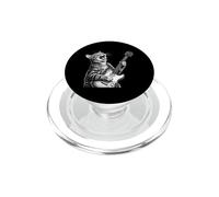Gato Guitarra Eléctrica Kitty Rock Music Lover Vintage Rock Star PopSockets PopGrip para MagSafe
