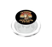 Gato Hambriento Divertido Vintage Gatito Retro PopSockets PopGrip para MagSafe