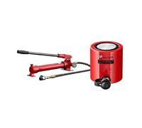 Gato hidráulico con Carrera de 2 pulg./50 mm, Gato cilíndrico con Capacidad de 50 toneladas, Bomba Manual con CP-700, Cilindro de elevación con retracción automática(30T/66138lb-2in Stroke)