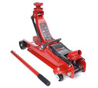 Gato hidráulico con ruedas HYCHIKA Gato hidráulico con pistón hidráulico de elevación rápida de 2.5T, gato hidráulico, rango de elevación de 135-370 mm para berlina, SUV, cambio de neumáticos