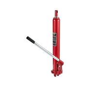 Gato hidráulico de ariete largo de 3 toneladas/4 toneladas de capacidad con bomba de un solo pistón y recolector de cerezas manual con base de horquilla con mango(3T Red)