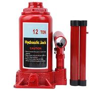 Gato hidráulico de Botella 12T para Coche, Caravana, portátil | Cilindro de Elevación, Uso en Coche y Caravana, Compatible con Tractor y Camión, Accionamiento Manual, 12T